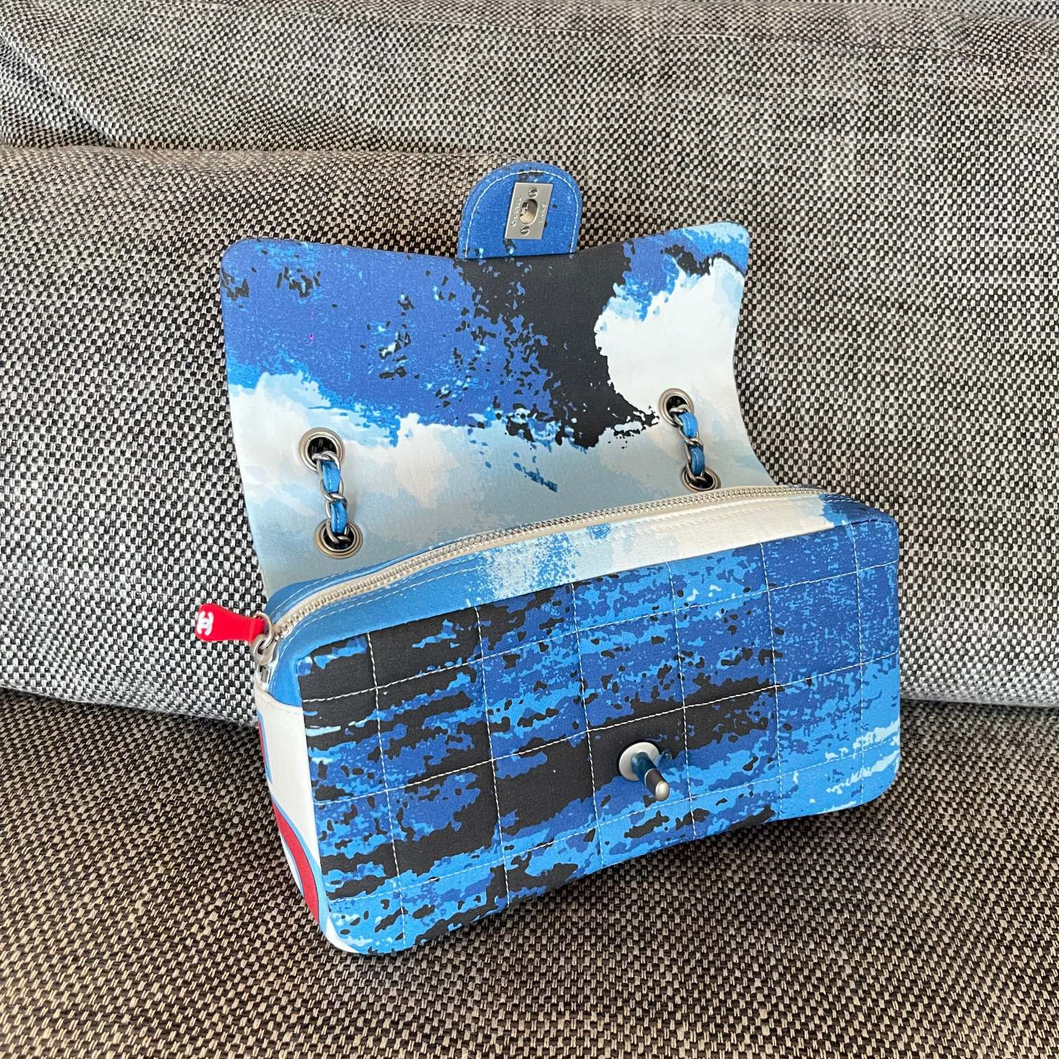 Ch**el surf line flap bag 25x15x6cm