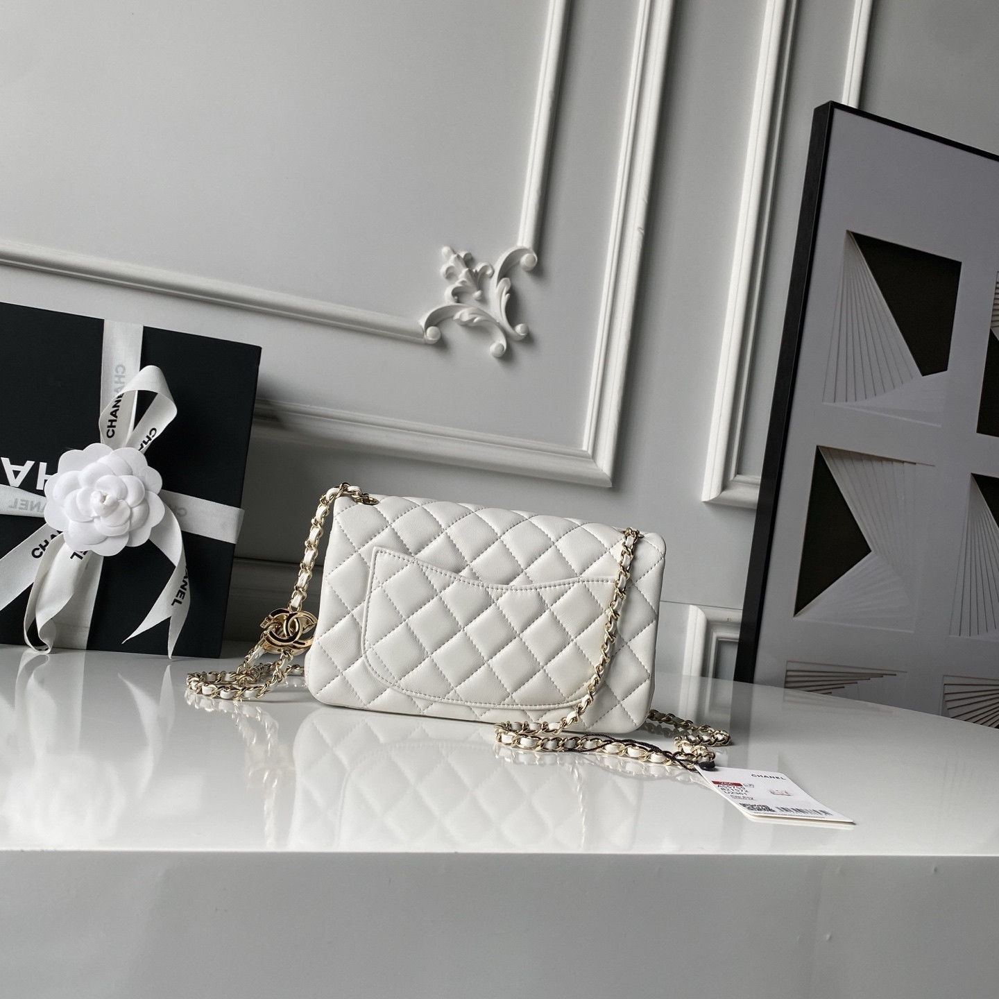 Ch**el classic flap handbag cf as5759 20x13x7cm
