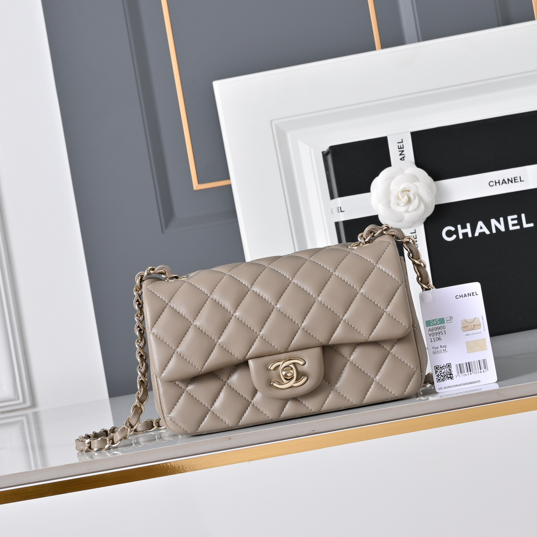 Ch**el mini flap bag 20x12x6.5cm