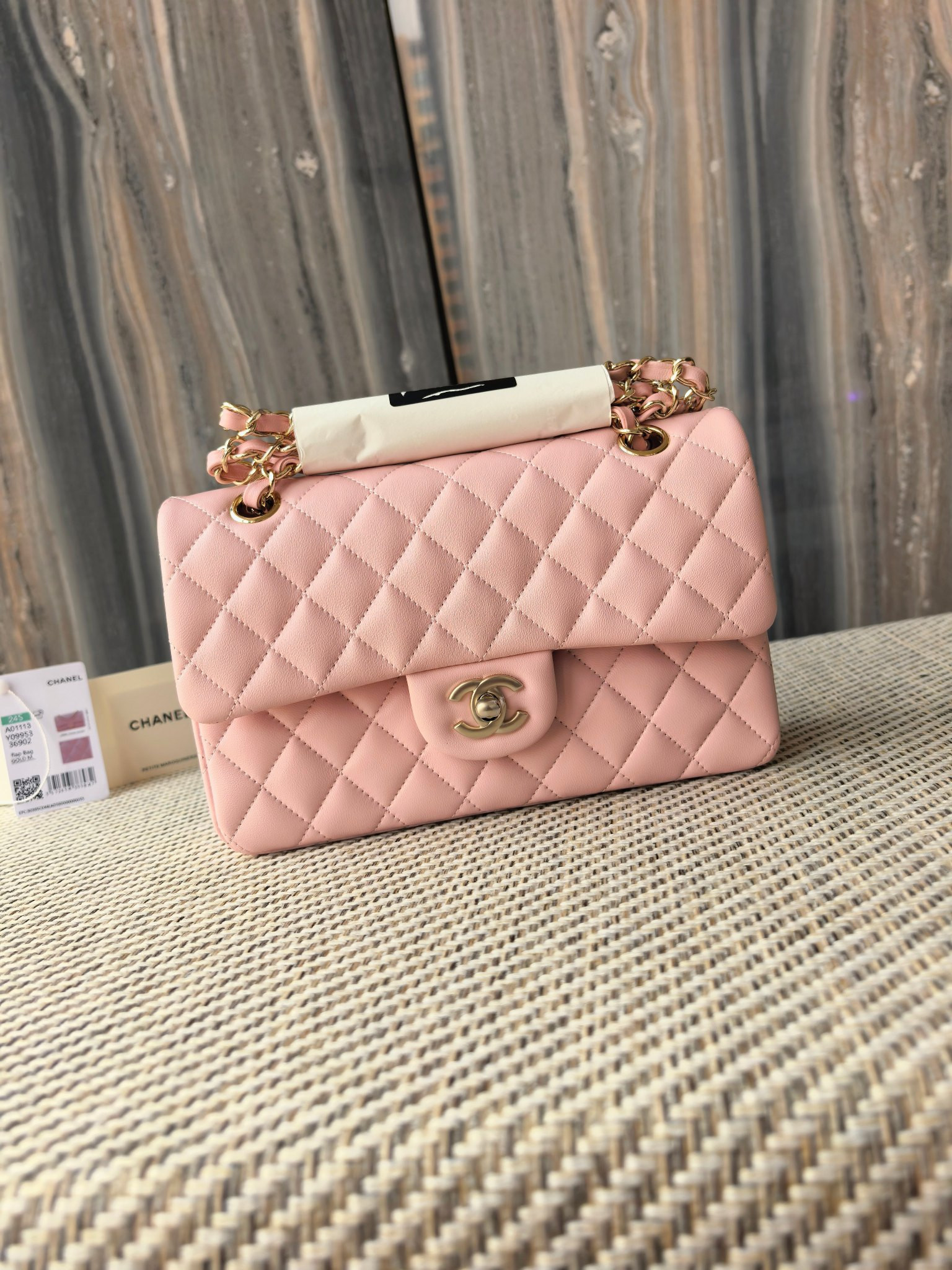 Ch**el small classic bag 23x6.5x14cm