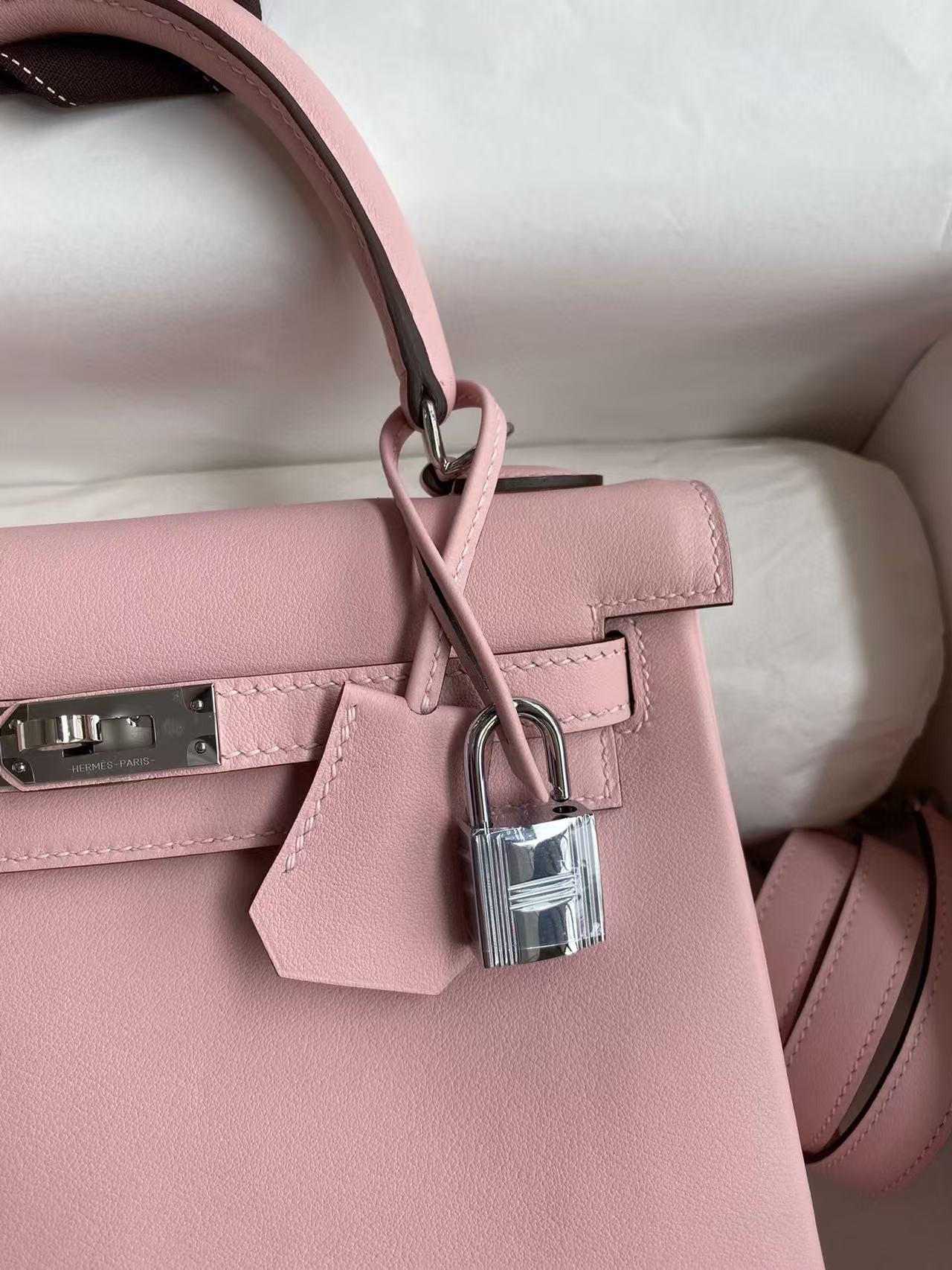 h**me5 kelly silver-tone hardware swift 25 28 (cusT0mized, about 20days, no return no exchange)