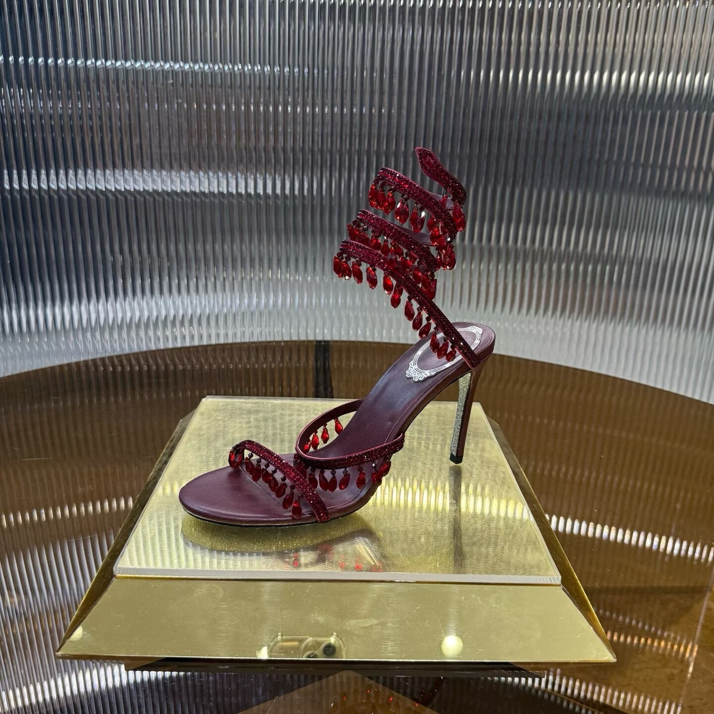 UA RENÉ CAOVILLA CHANDELIER SANDAL 95mm