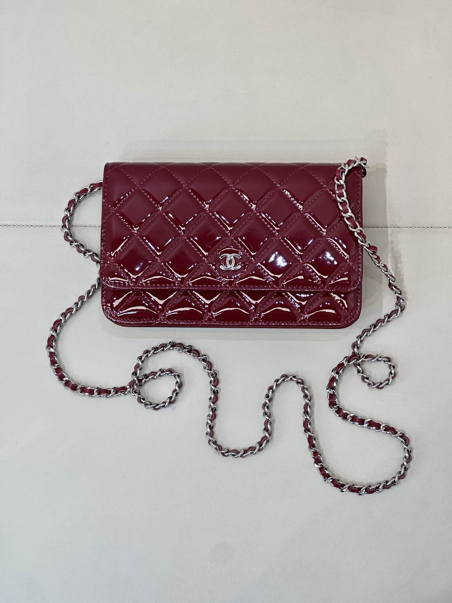 Ch**el woc classic wallet on chain 13x19cm