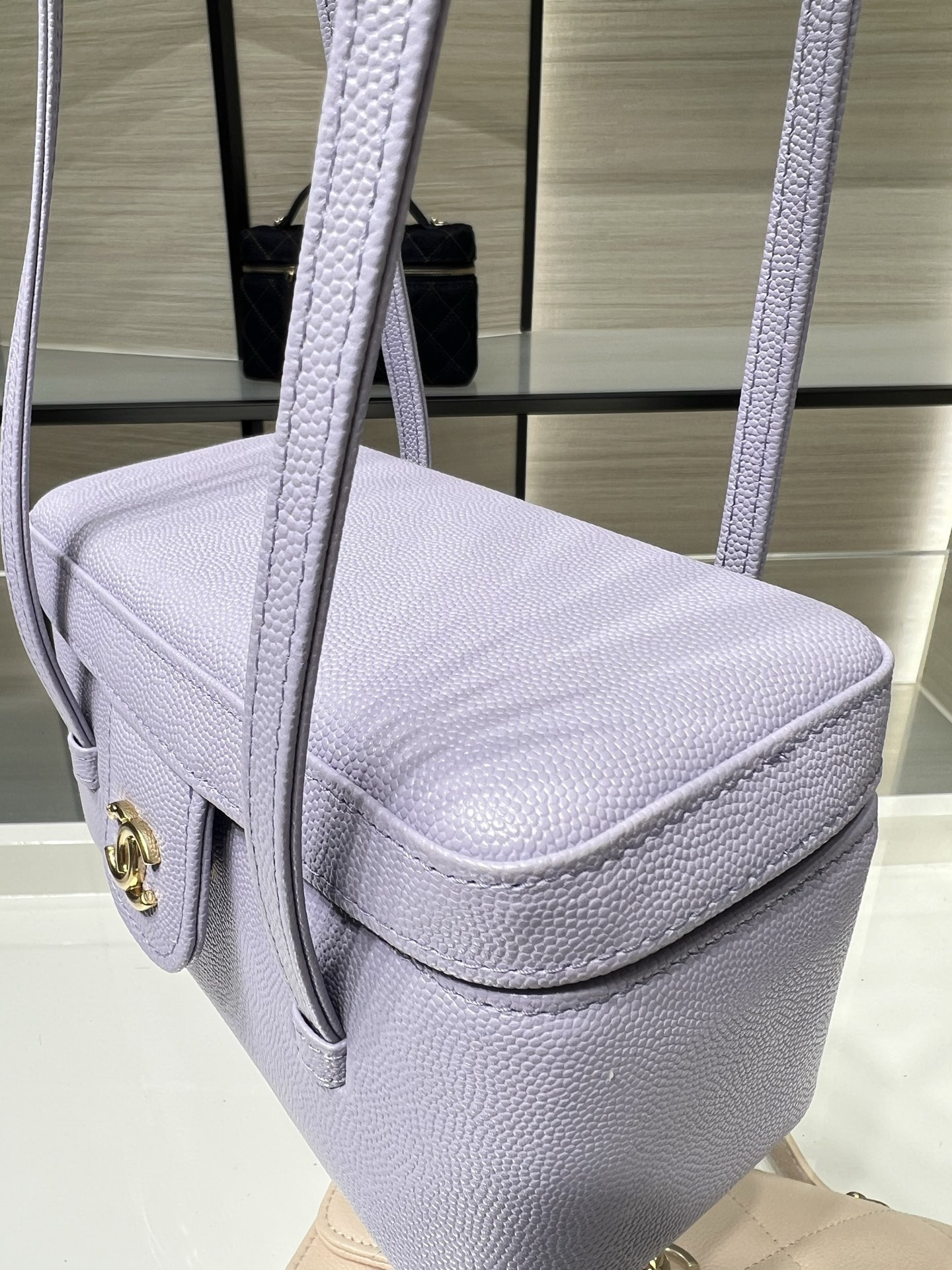 Ch**el preppy coco long box bag ap5067 17x9.5x8cm