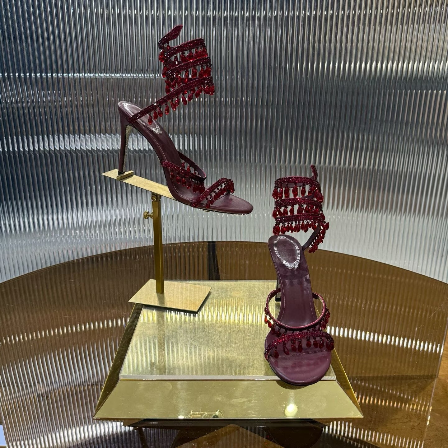 UA RENÉ CAOVILLA CHANDELIER SANDAL 95mm