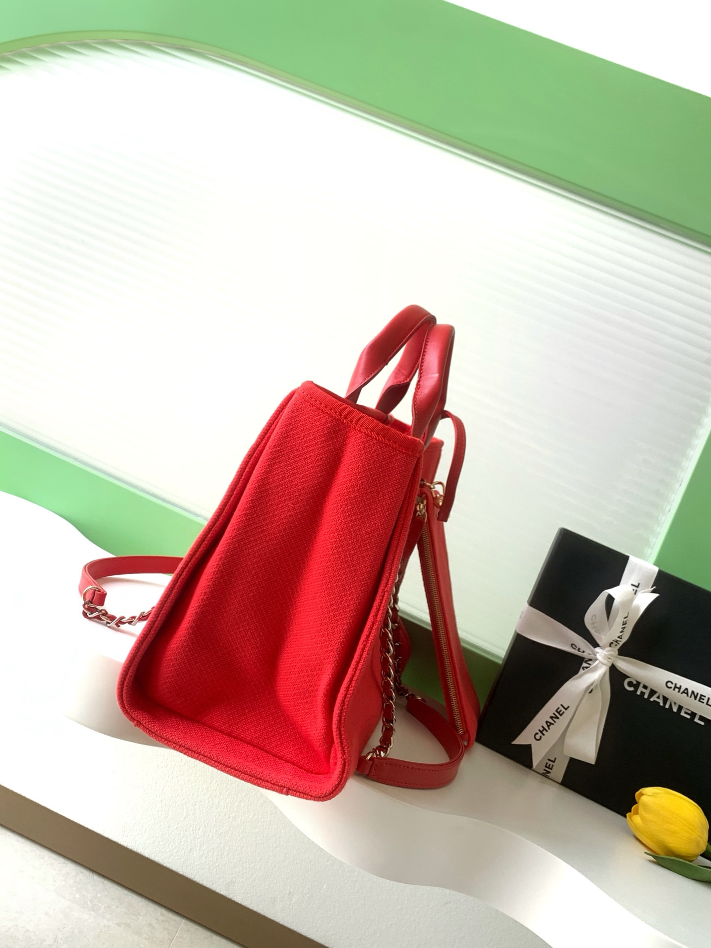Ch**el deauville tote shopping bag 33x22x13cm