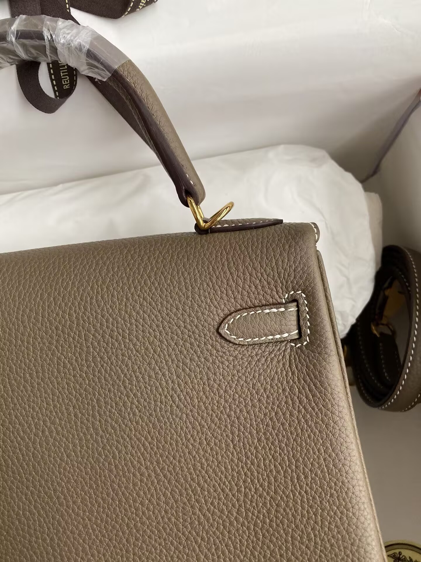 H**mes Kelly Silver-tone Hardware 25 28