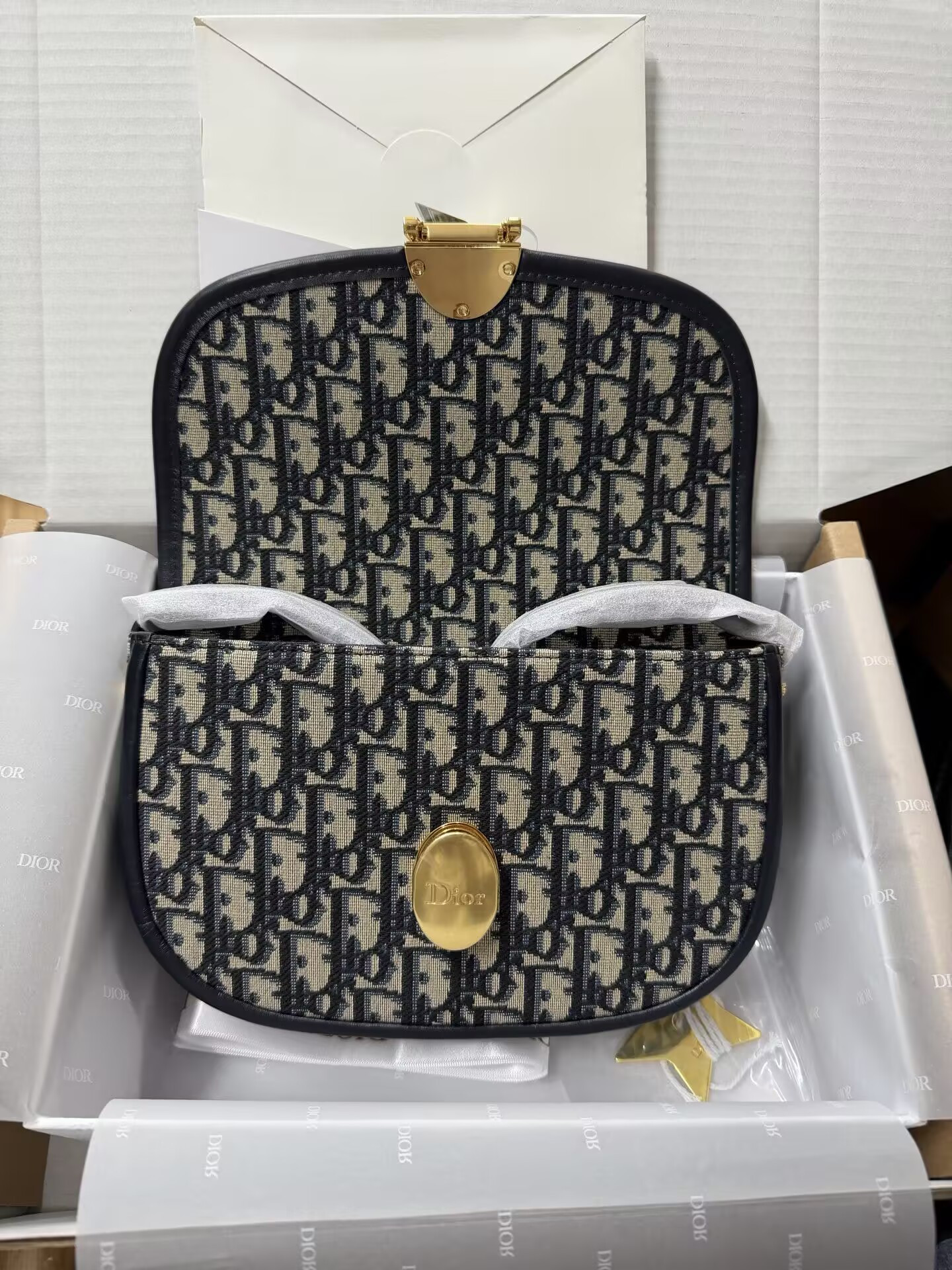 D10r médaillon flap bag 22x13x9.5cm