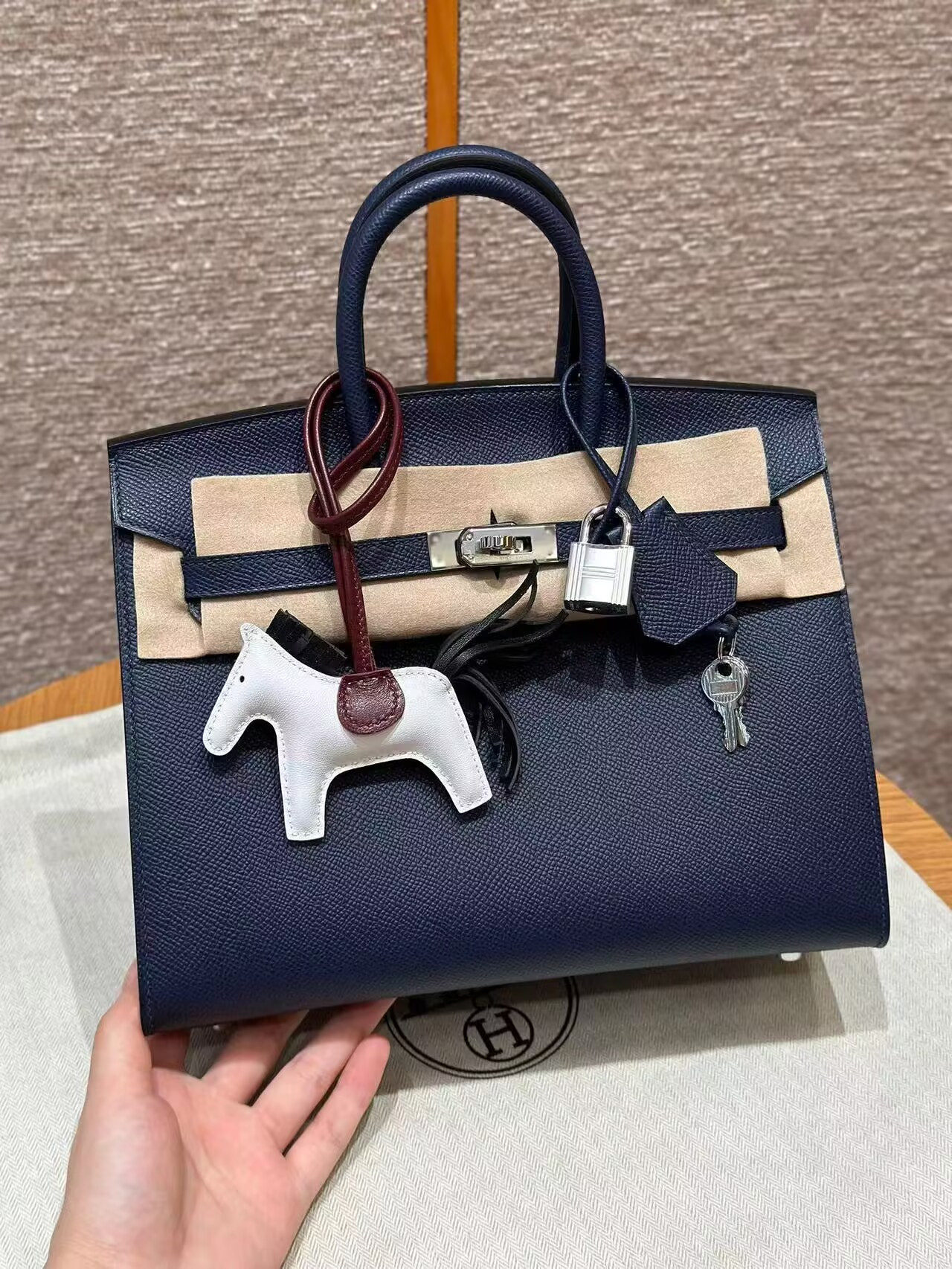 H**mes BIRKIN EPSOM 25 30 35 (Horse charm not included)