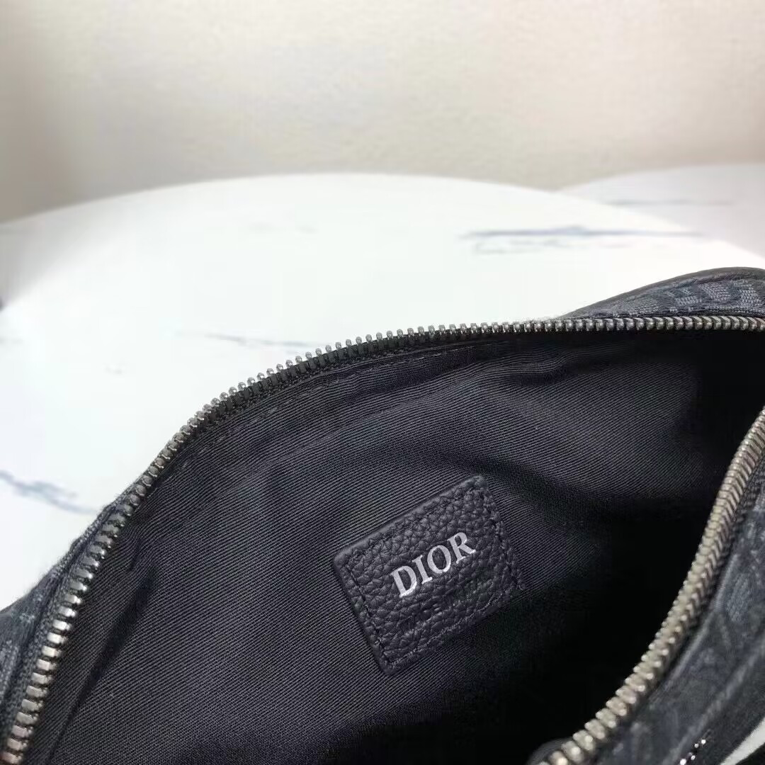 D10r Saddle Triple Pouch Black D10r Oblique Jacquard 18x25x5CM