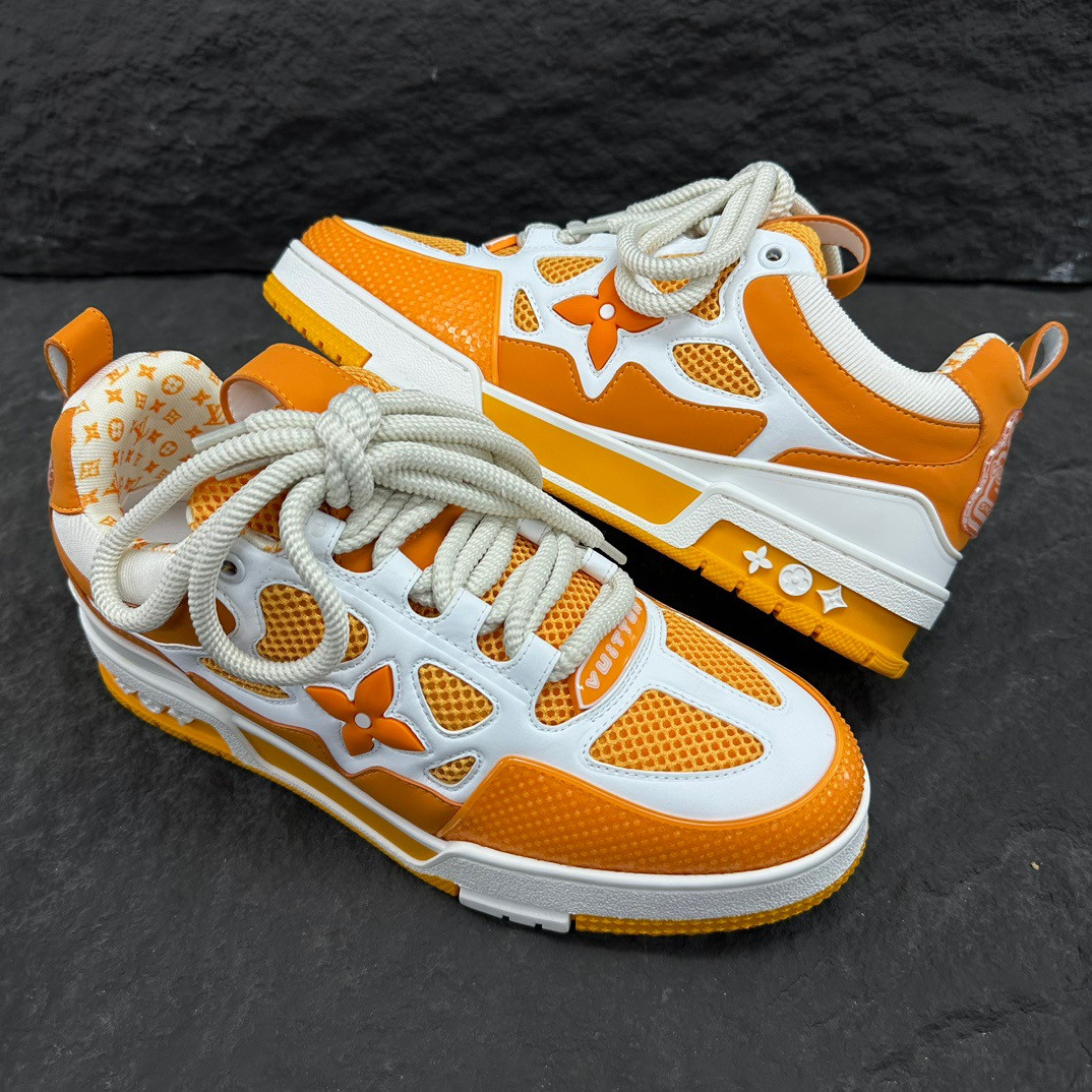UA LV Trainer Skate Sneaker  Yellow White
