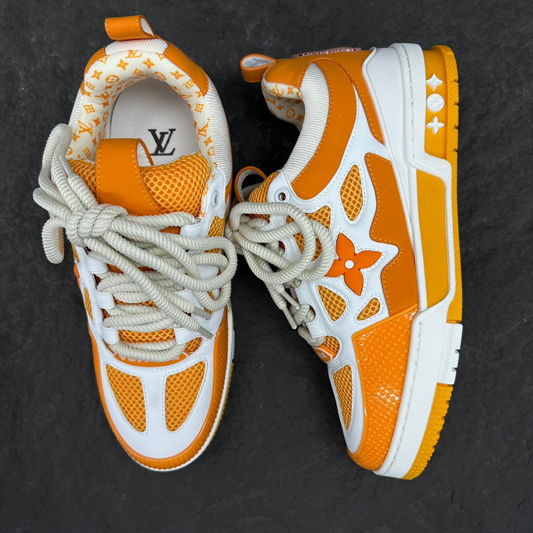 UA LV Trainer Skate Sneaker  Yellow White