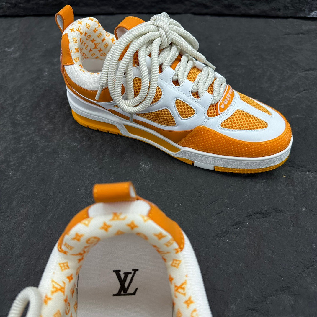 UA LV Trainer Skate Sneaker  Yellow White