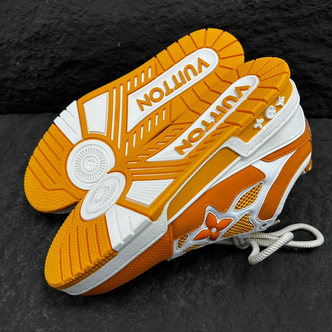 UA LV Trainer Skate Sneaker  Yellow White