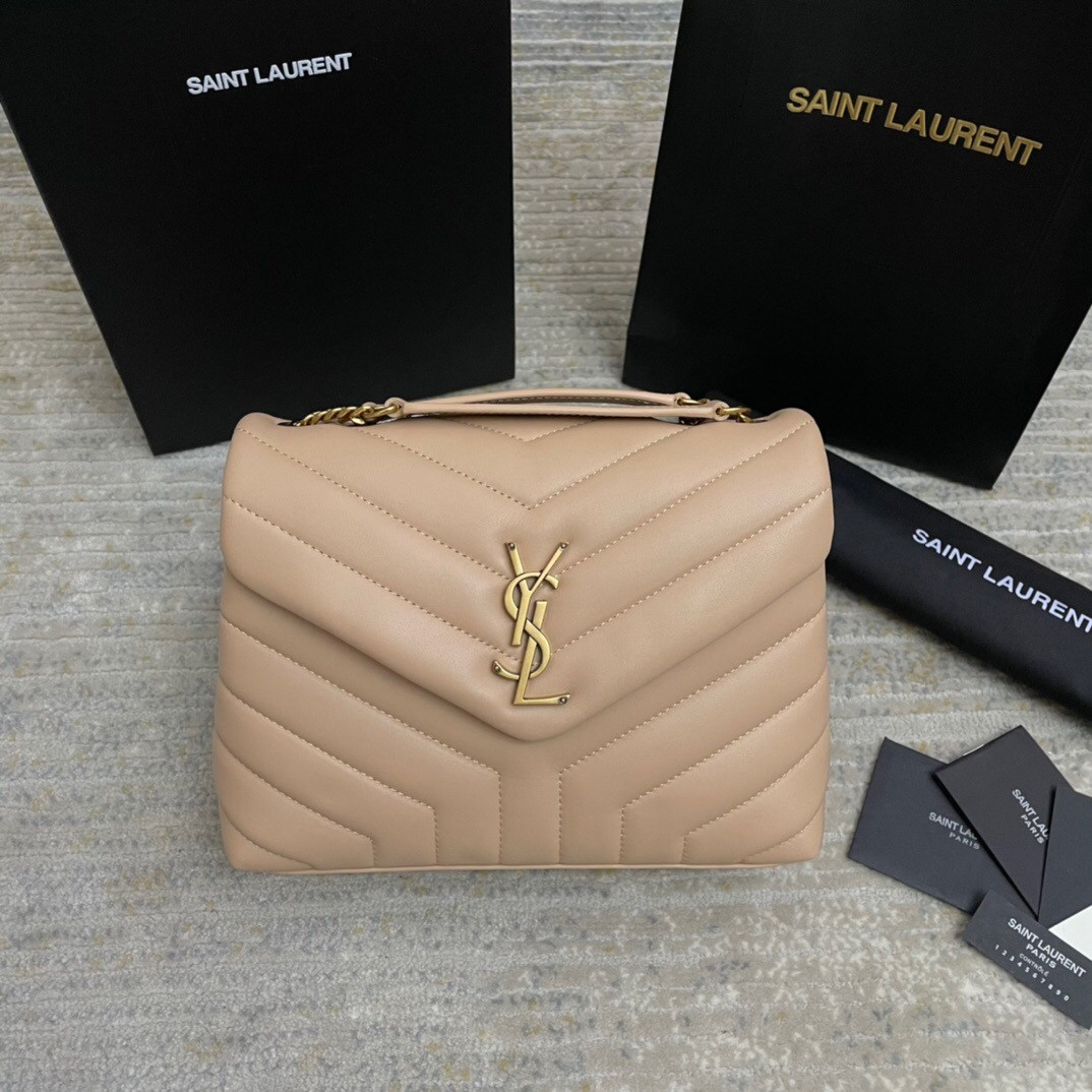 Y51 LOULOU SMALL IN QUILTED LEATHER 23x17x9cm