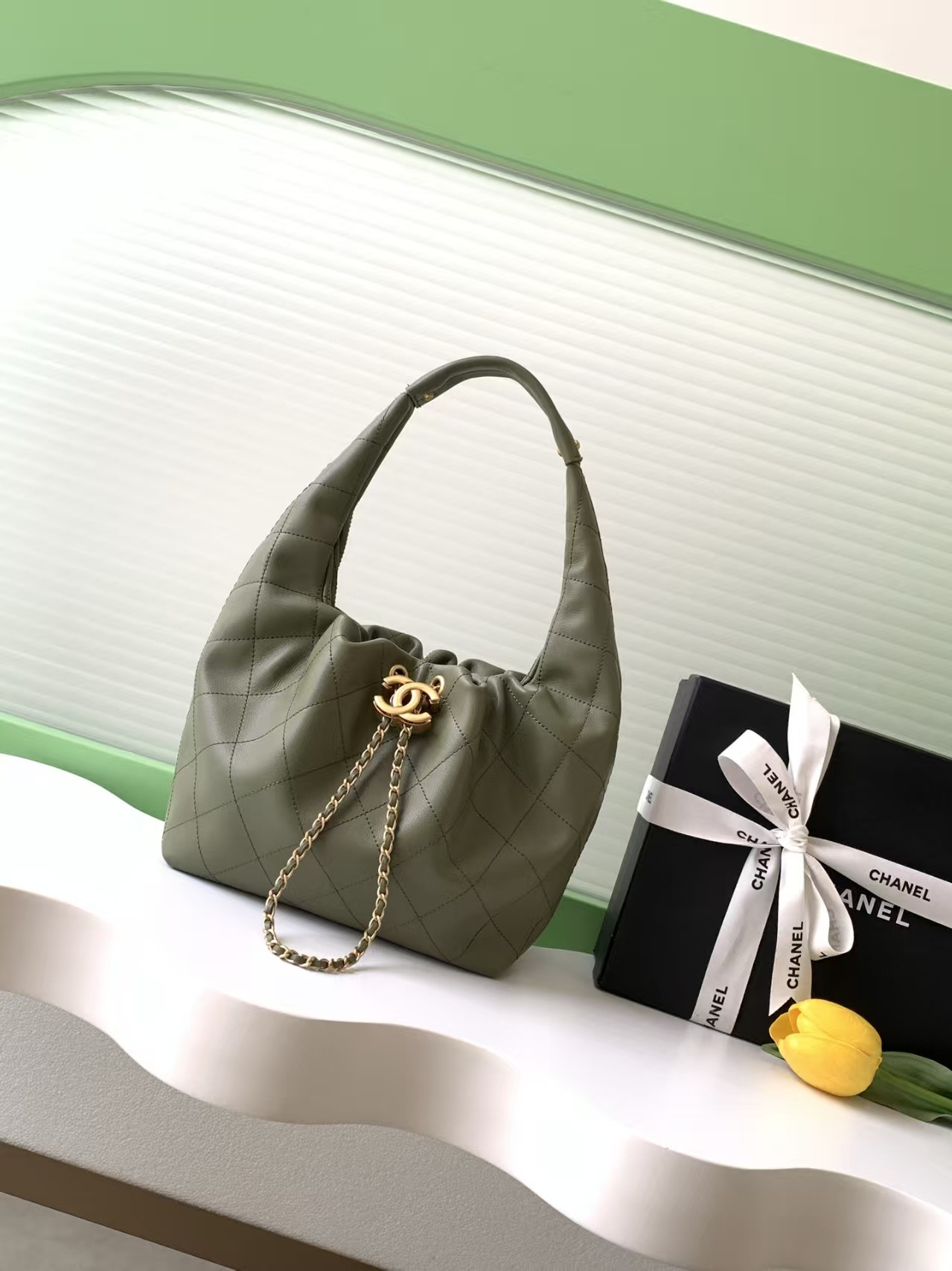 Ch**el hobo handbag as5976 32x24x12cm