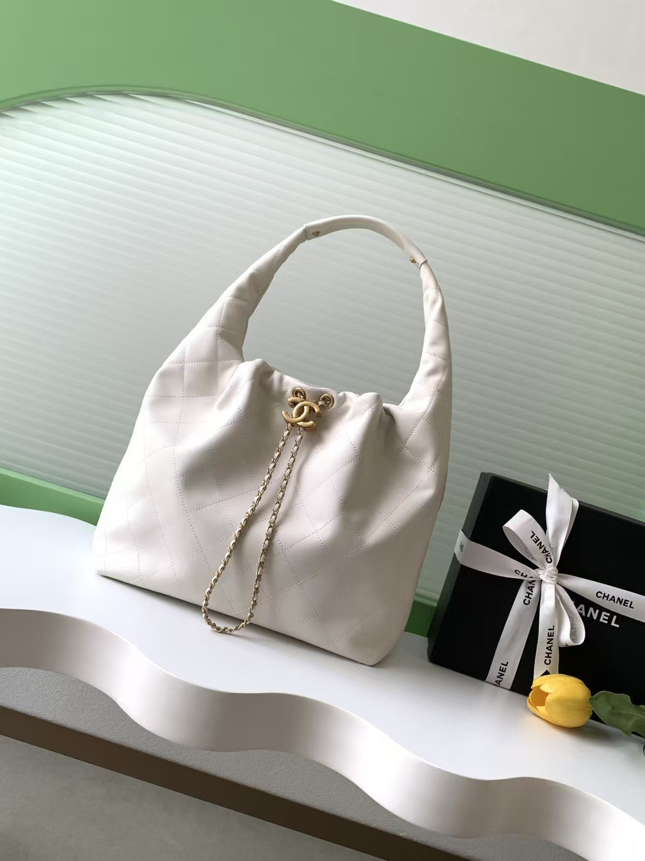 Ch**el Large Hobo Bag 30x12x45cm