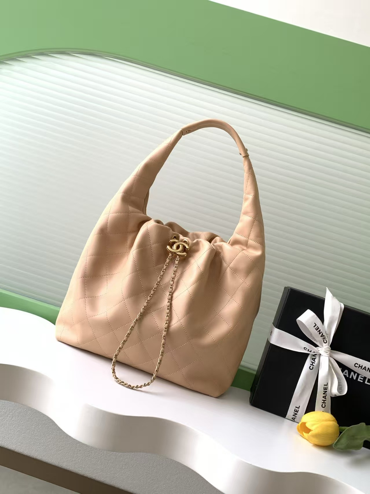 Ch**el Large Hobo Bag 30x12x45cm