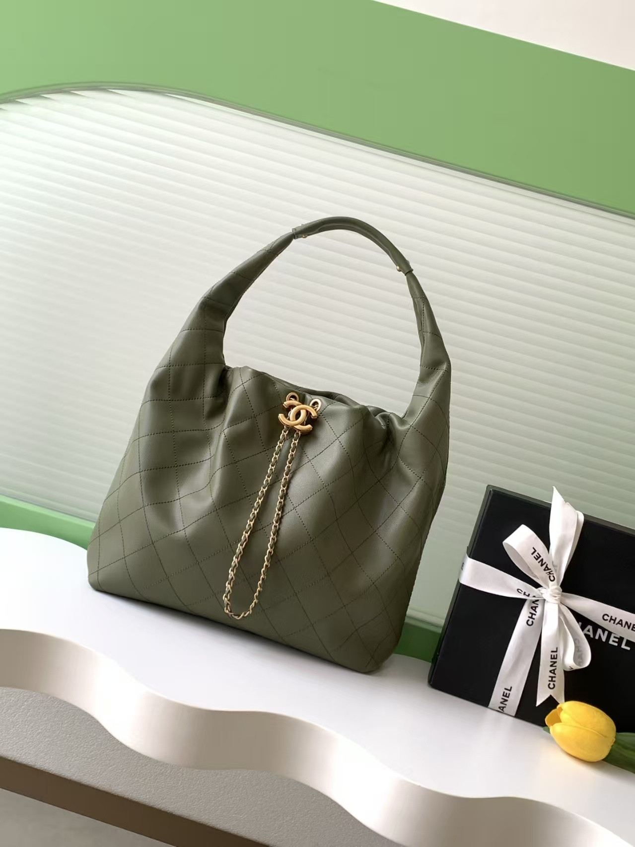 Ch**el Large Hobo Bag 30x12x45cm