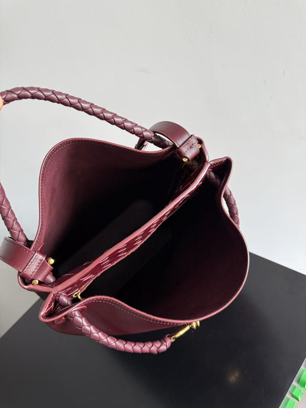 b0tte*a Ven*ta andiamo medium leather bucket bag 34x24x12cm without box