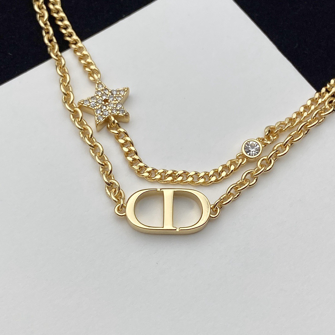 D10r petit cd double necklace