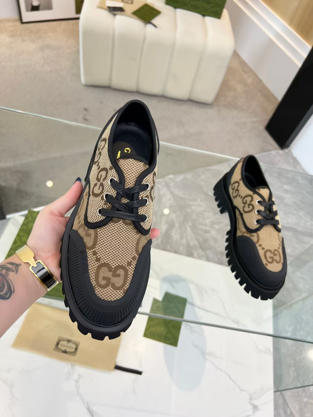 ua Gvc*1 maxi gg lace-up shoes