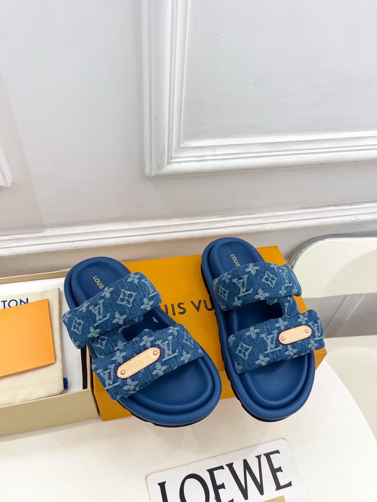 UA LV Pool Pillow Mules