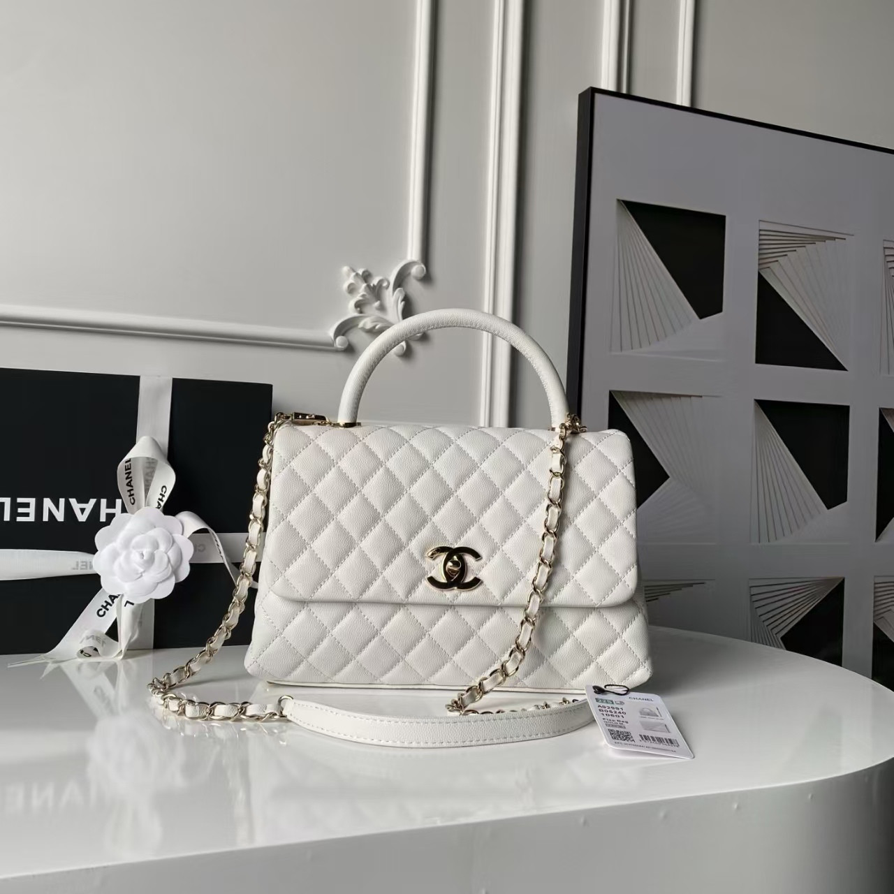 Ch**el coco handle bag