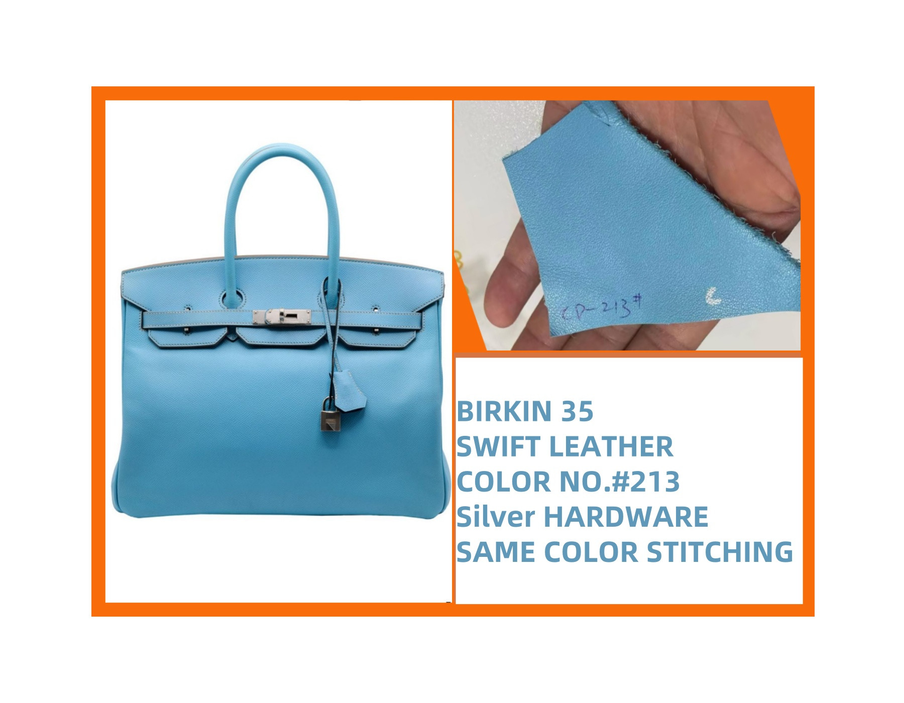 h**me5 birkin 25 30 35 40 swift leather (cusT0mized, no exchange no return, about 20 days)