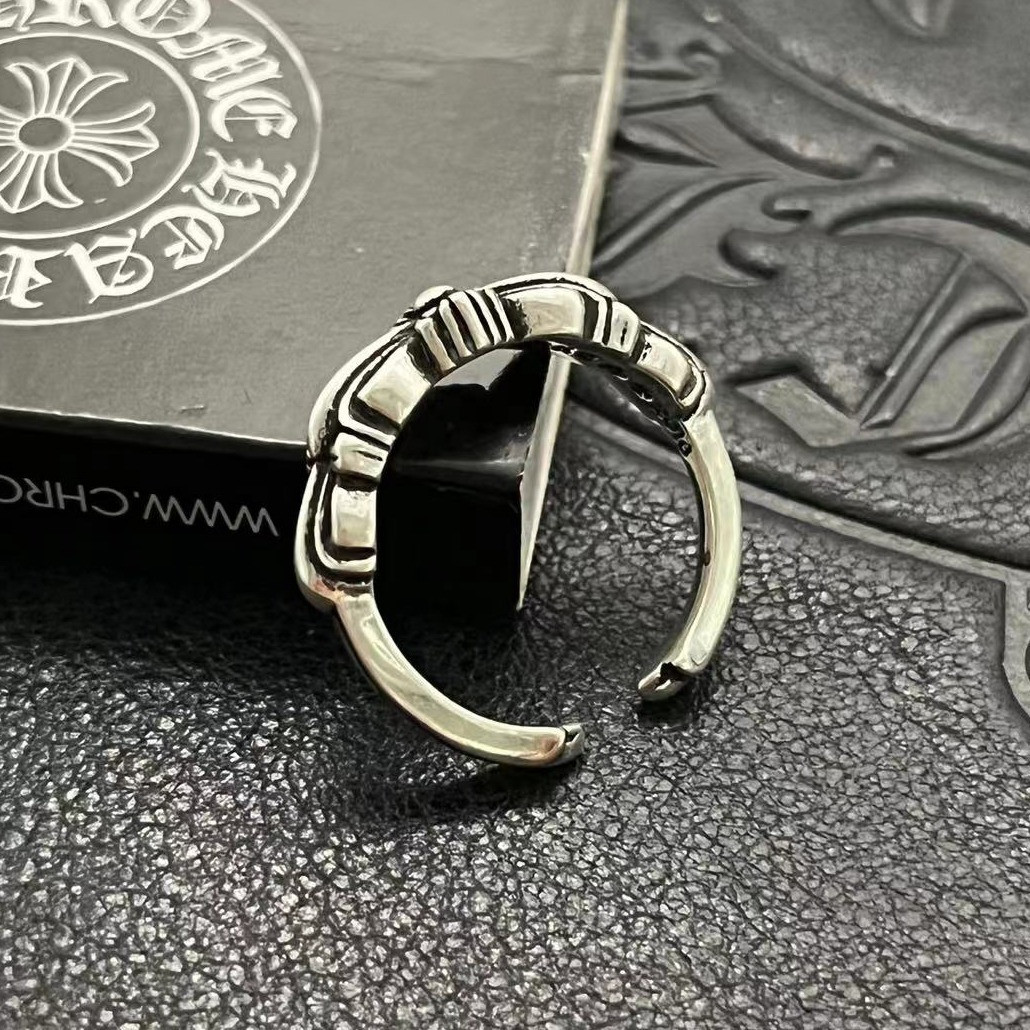 Ch*0me He**ts Open-ended Small Cross Ring