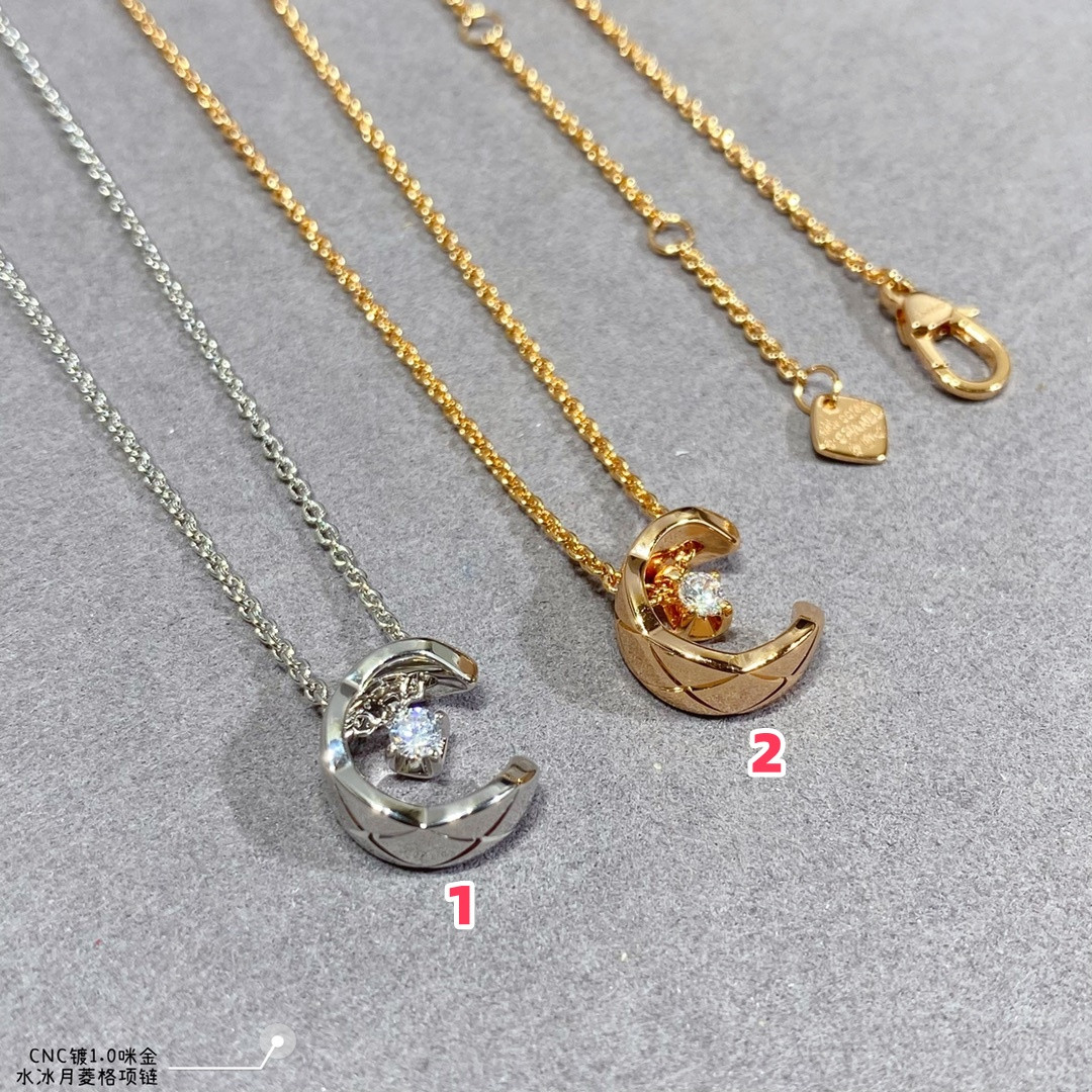 Ch**el Carved D1am0nd-shaped Sailor Moon Necklace