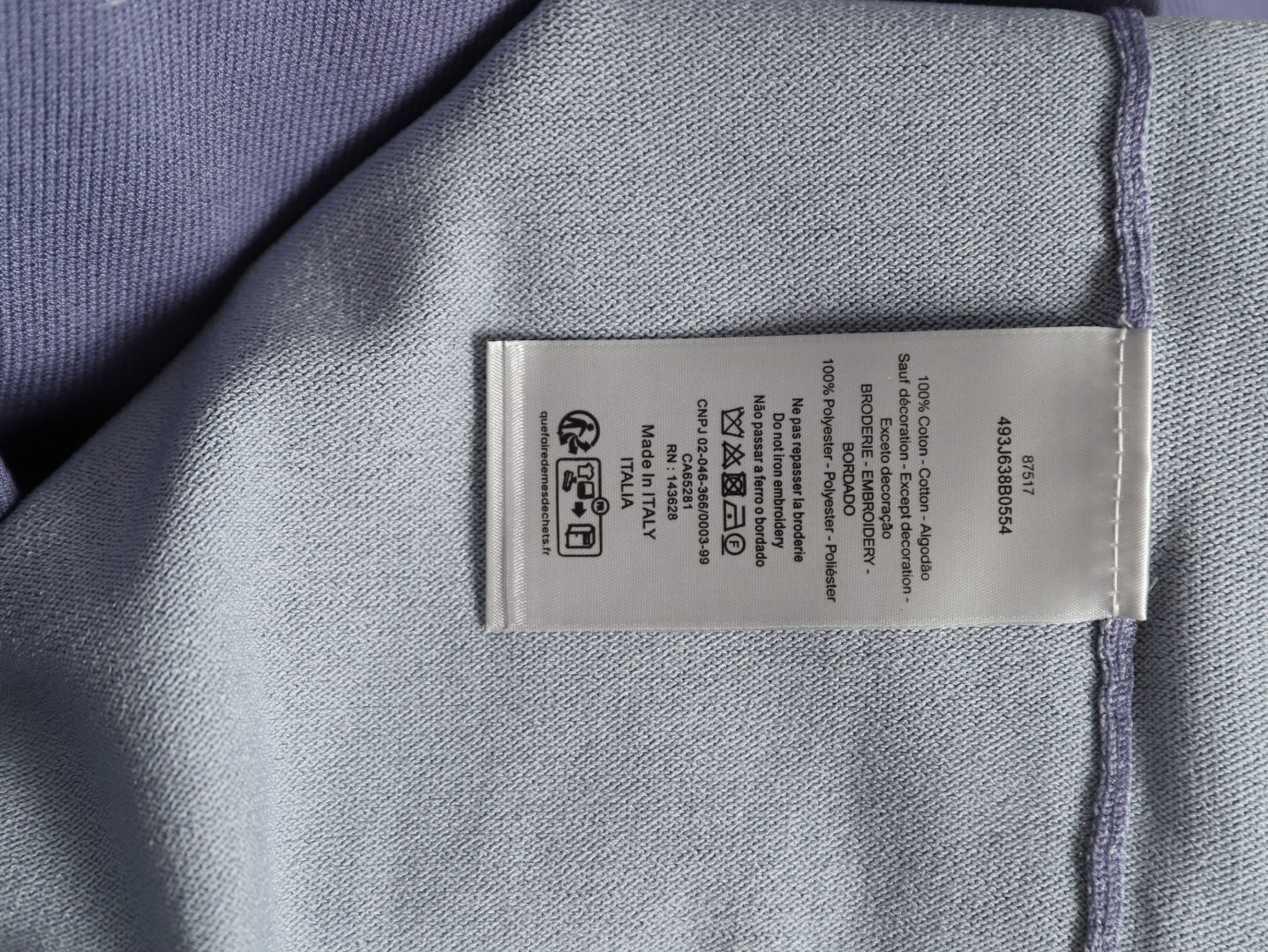 D10r knitting short-sleeved t-shirt