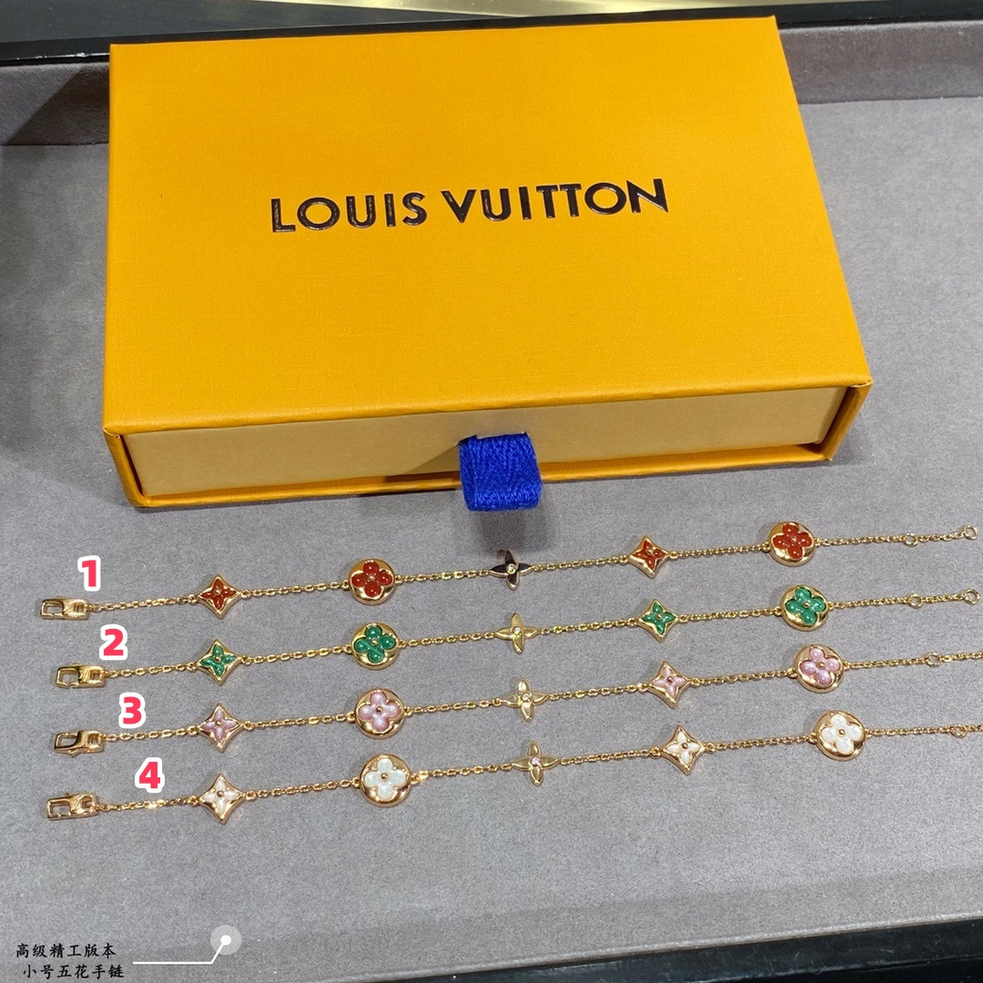 L0vis Vvtt0n Small Multi-Flower Bracelet