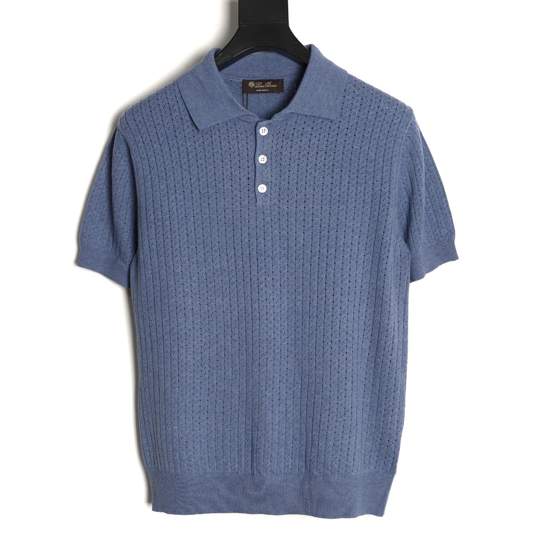 L0r0 P1ana short-sleeved polo shirt