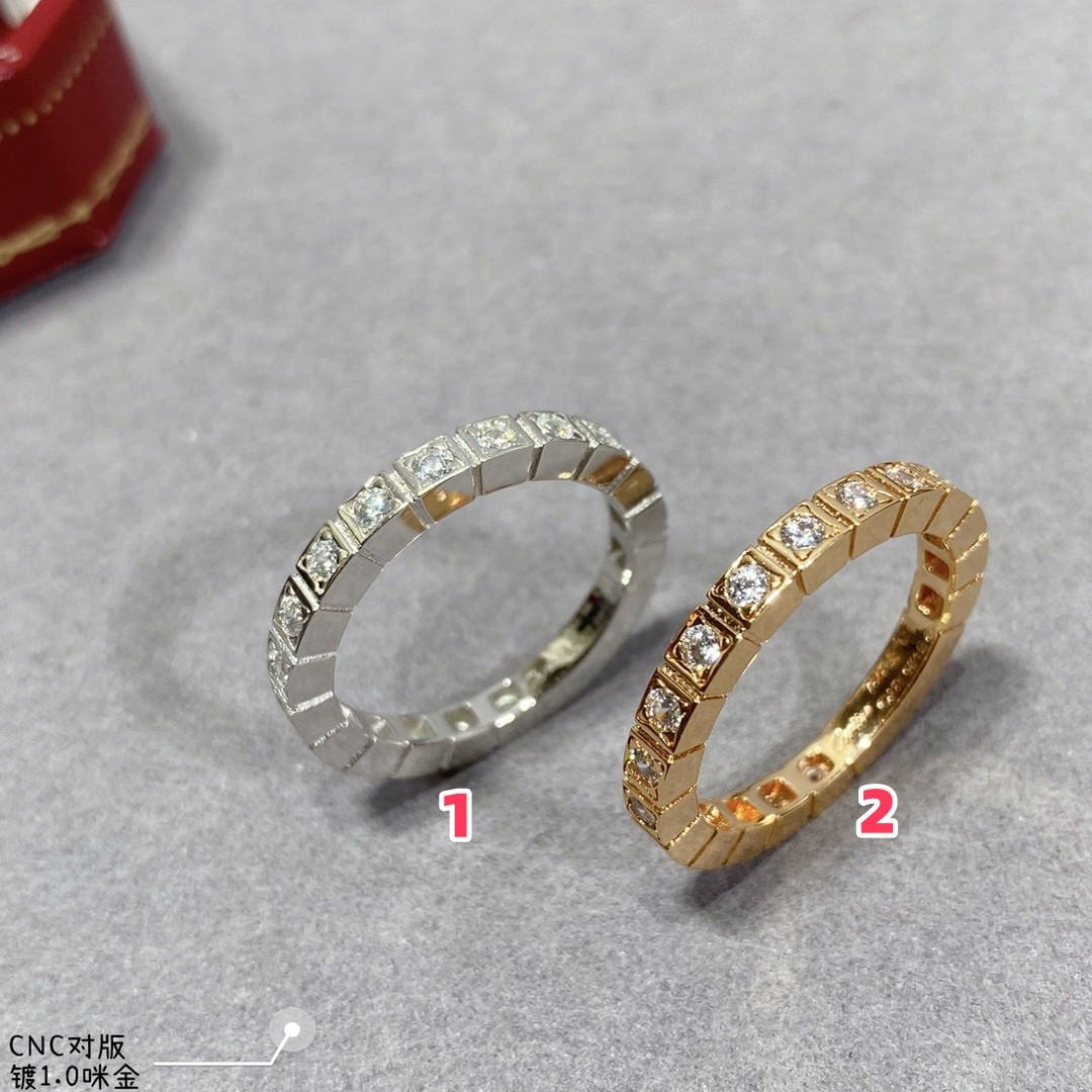 Ca*t1er Alternating D1am0nd-set Ring