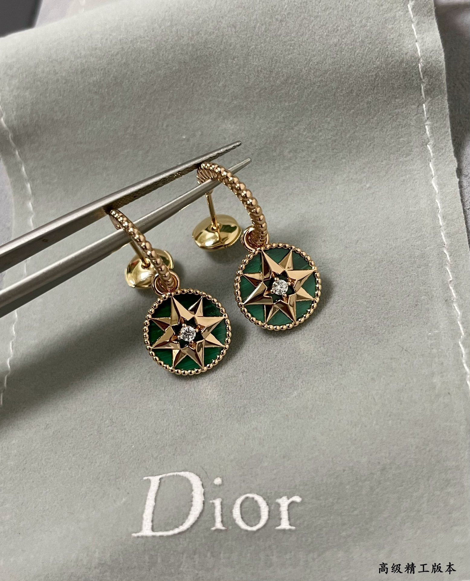 D10r rose des vents earrings