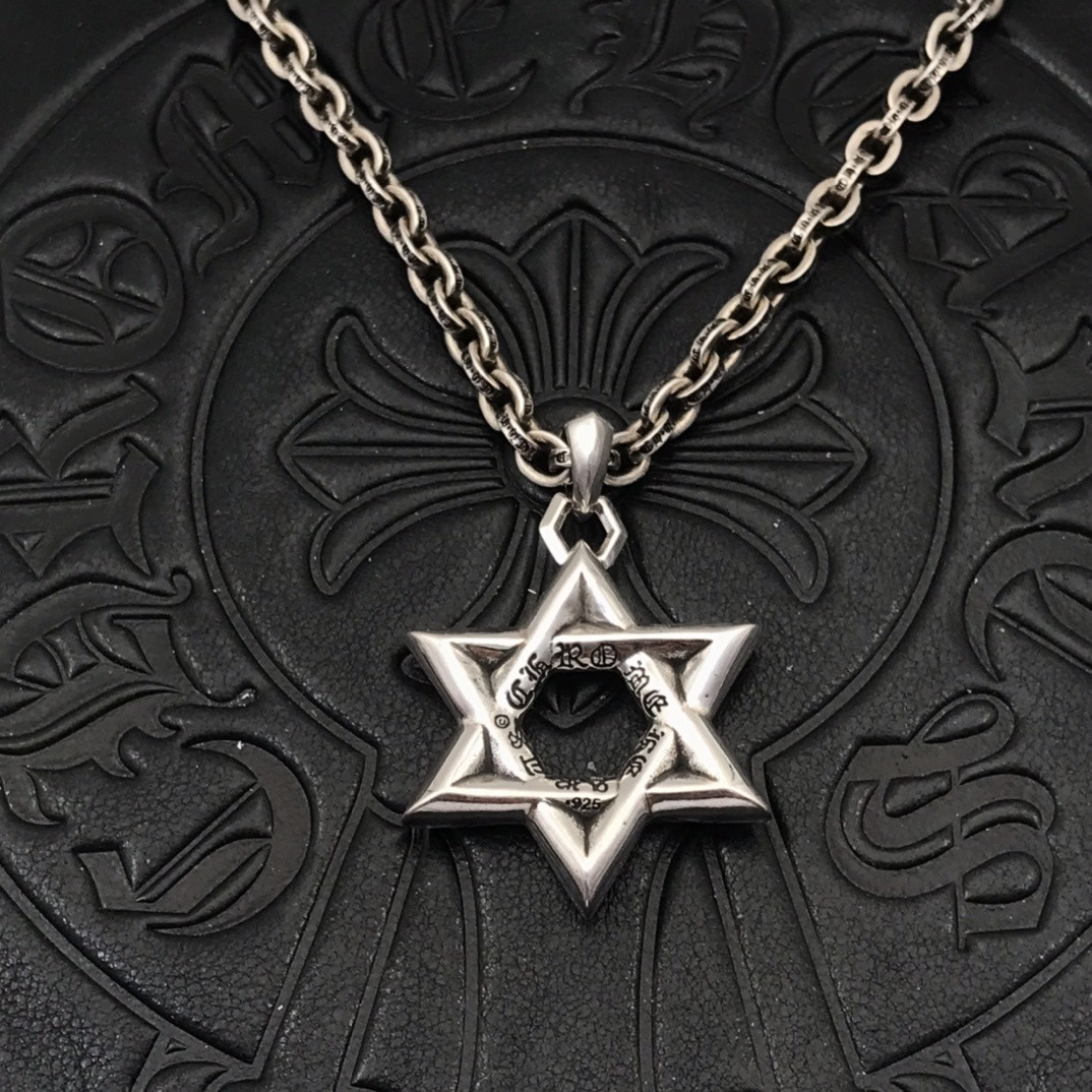 Ch*0me He**ts Hexagram Necklace