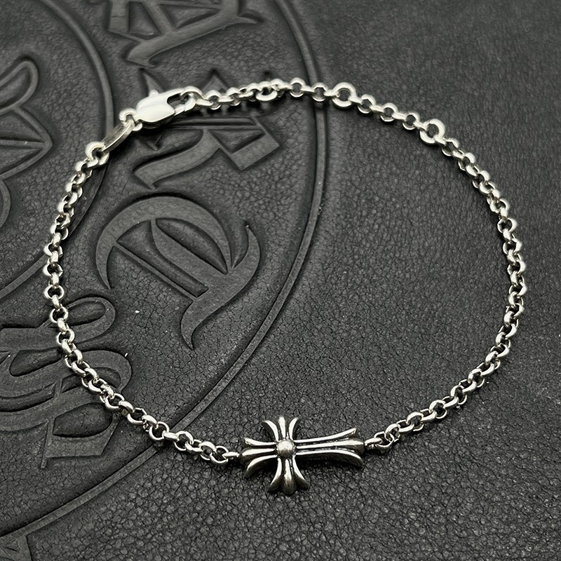 Ch*0me He**ts Cross Bracelet