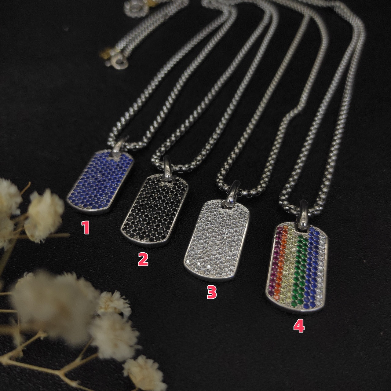 dau1d Yvrm*n brand necklace(chain length 50+5cm delay chain chain thickness 3mm)