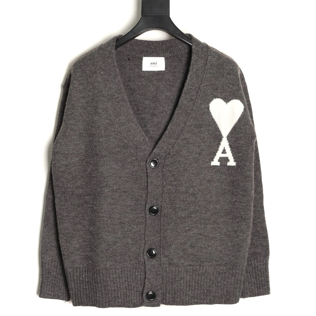 AMI PARIS Wool Cardigan Sweaters