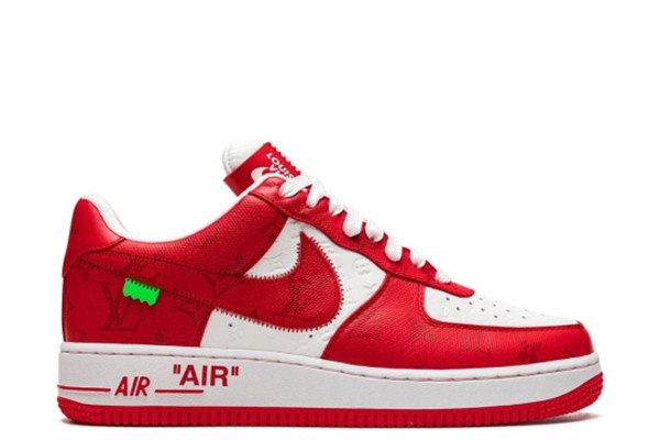 UA NIKE X LV AIR FORCE 1 WHITE COMET RED