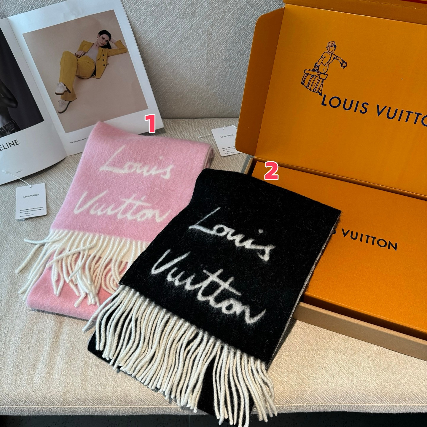 l0vis Vvtt0n scarf 25x220cm