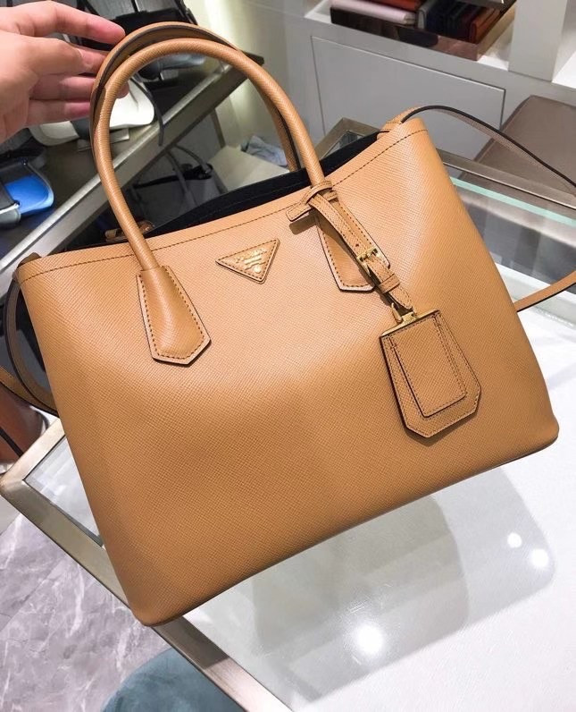 Pra*a Galleria Saffiano Handbag