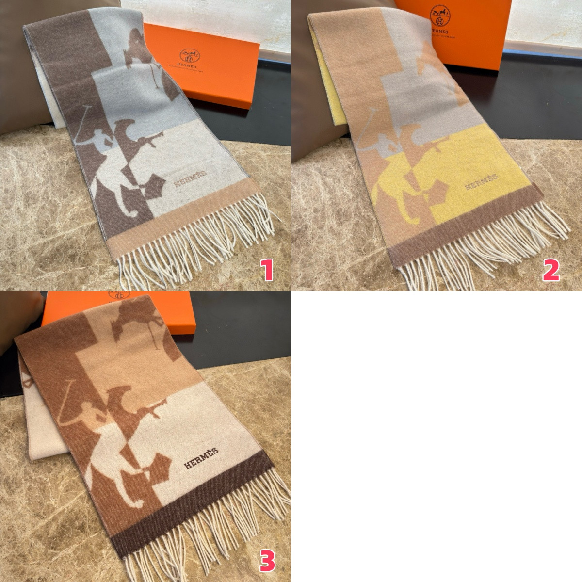 H**me5 scarf 30x168cm