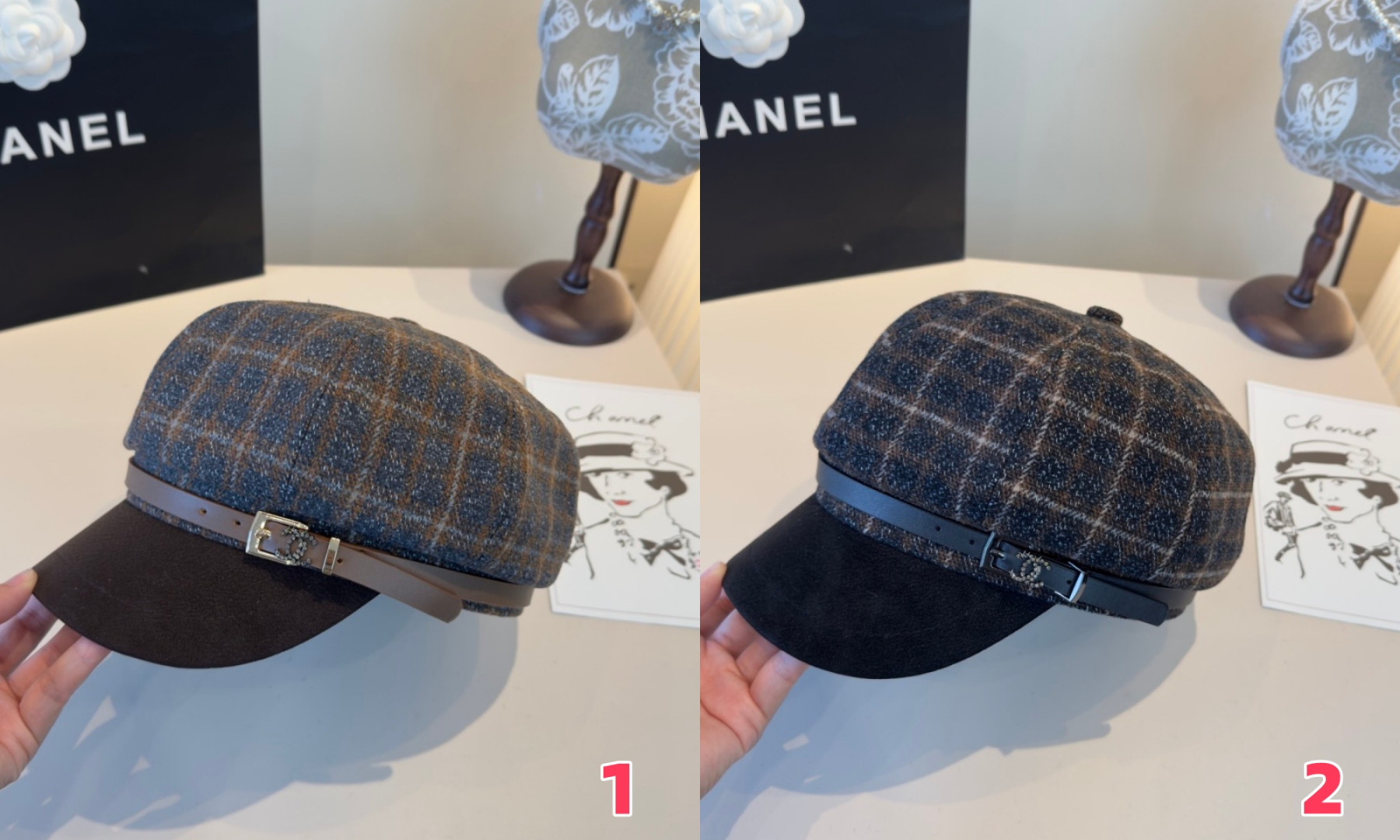 Ch**el newsboy cap 57cm head circumference