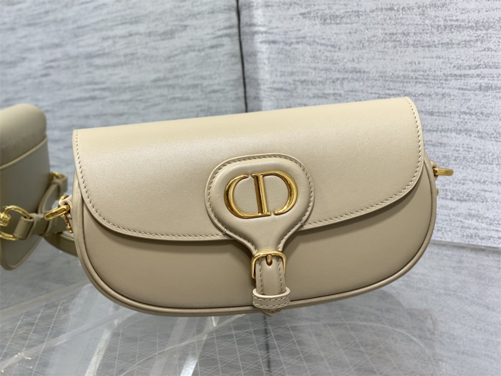 D10r BOBBY EAST-WEST BAG Sand-Colored Box Calfskin