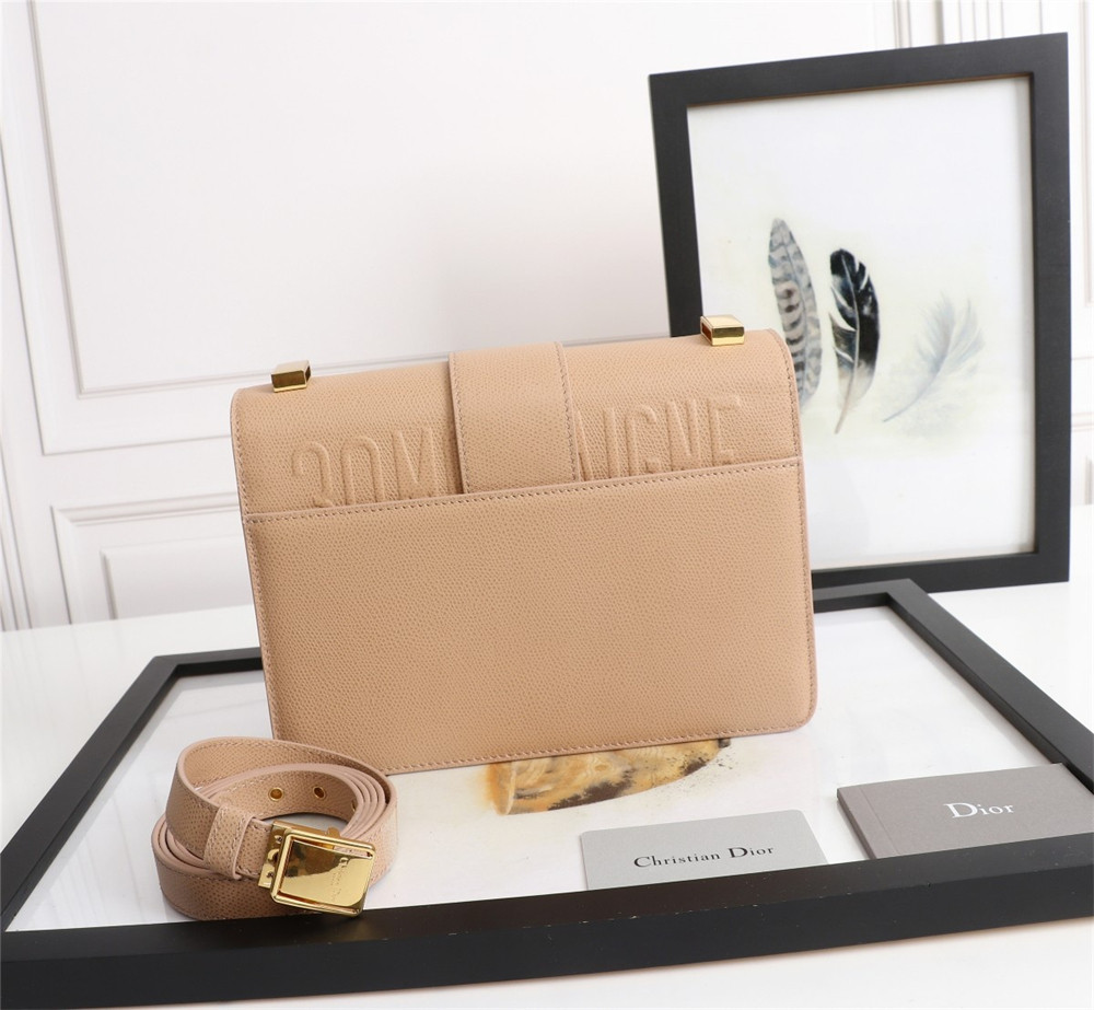 D10r 30 MONTAIGNE CHAIN BAG Grained Pink