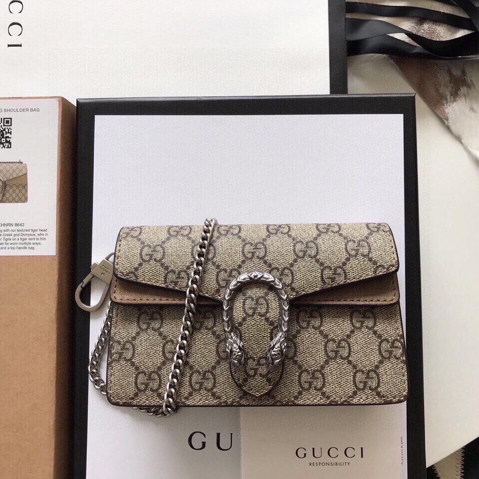 Gvc*1 DIONYSUS GG Svp*me S*pER MINI BAG 6.5"Wx3.9"Hx1.6"D