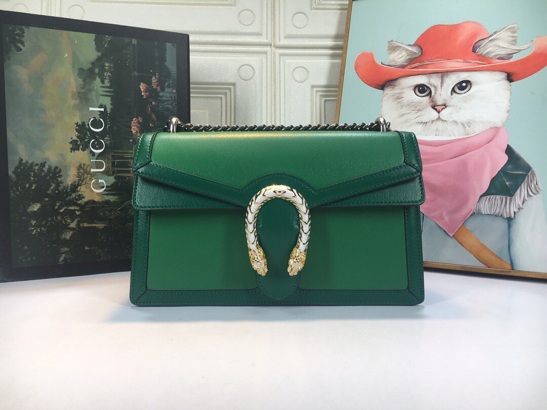 Gvc*1 DIONYSUS SMALL SHOULDER BAG GREEN 11"Wx7"Hx3.5"D