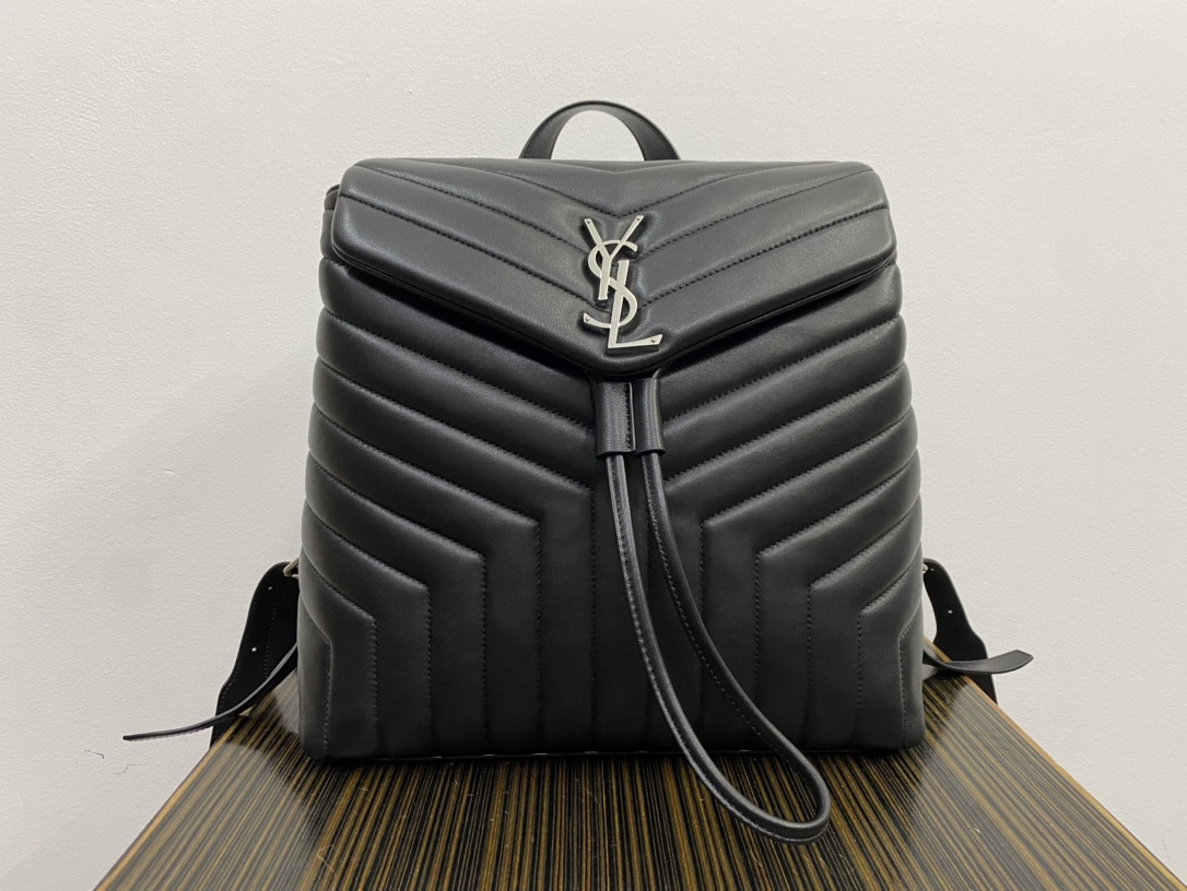 Y51 LOULOU BACKPACK BLACK 33x26x13cm